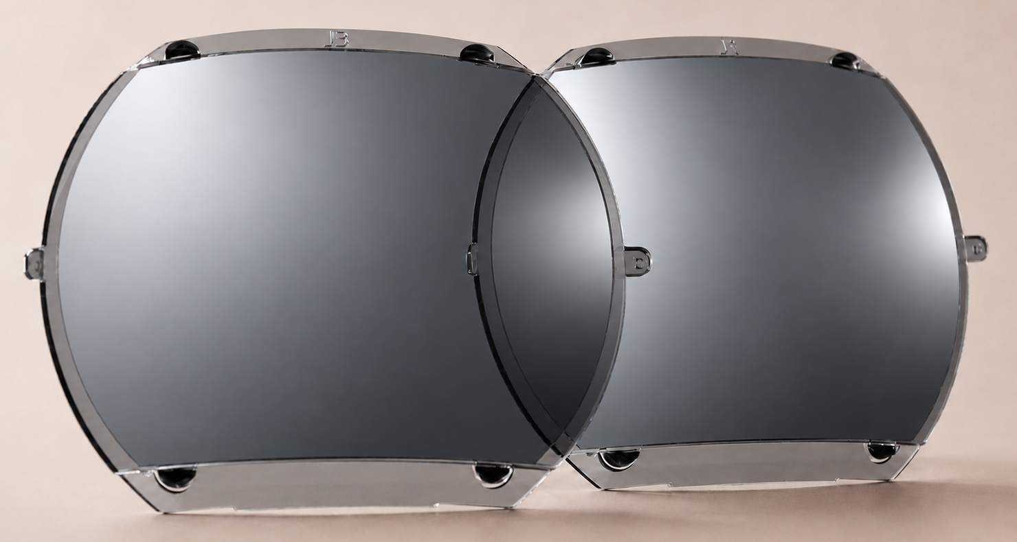 Verres polycarbonates B6 Cat.3 polarisants miroir